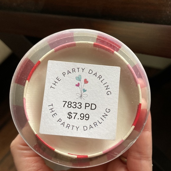 NWT! 24 magenta & cotton candy pink striped party cups w/ gold accents! - Picture 8 of 9